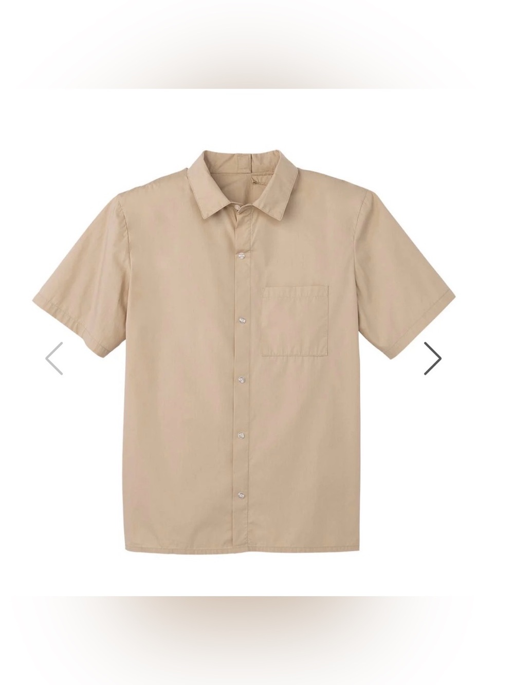 NWT Silverts Men's Adaptive Open Back Short Sleeve Dress Shirt- size M